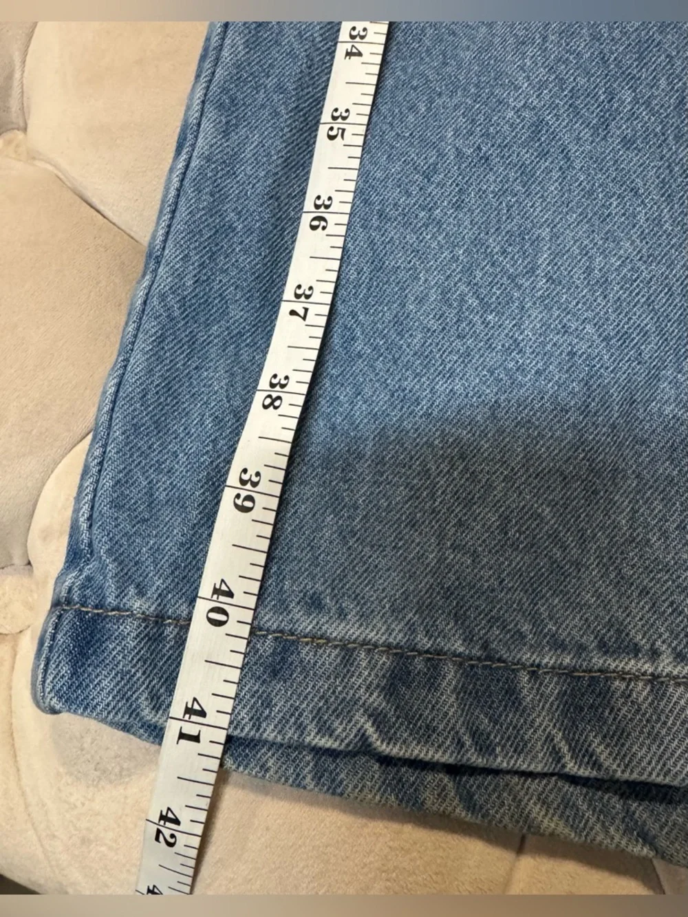 Rewash Women’s Wide Leg Drawstring Jeans Light Wash XL - Picture 4 of 4